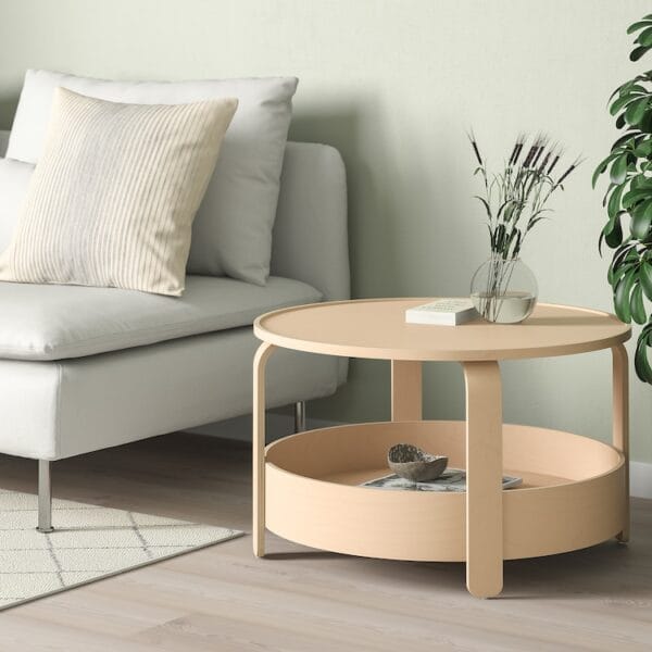 Coffee table, birch veneer - Image 3