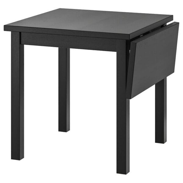 Drop-leaf table, black