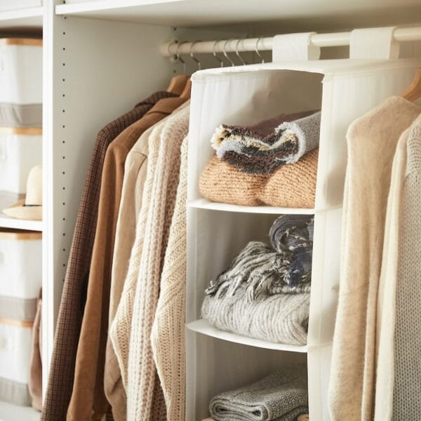 Storage with 6 compartments, white - Image 2