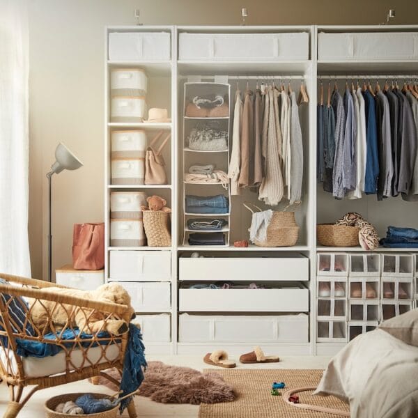 Storage with 6 compartments, white - Image 3